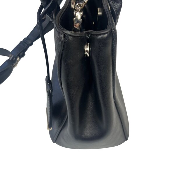 New York & Company Satchel Handbag Purse Adjustable Shoulder Strap Black - Picture 3 of 8
